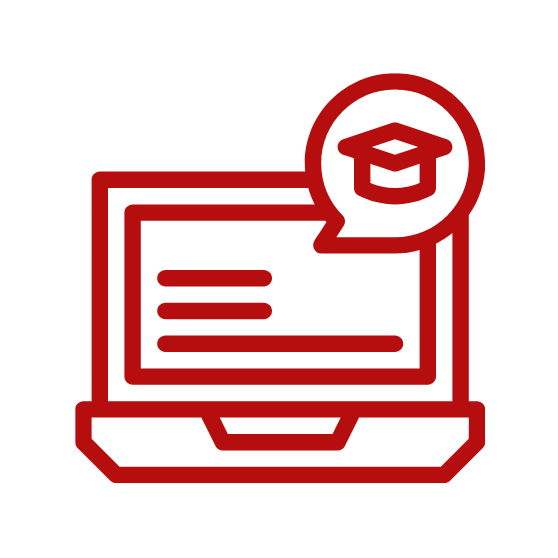 Icon with computer for employers heading.